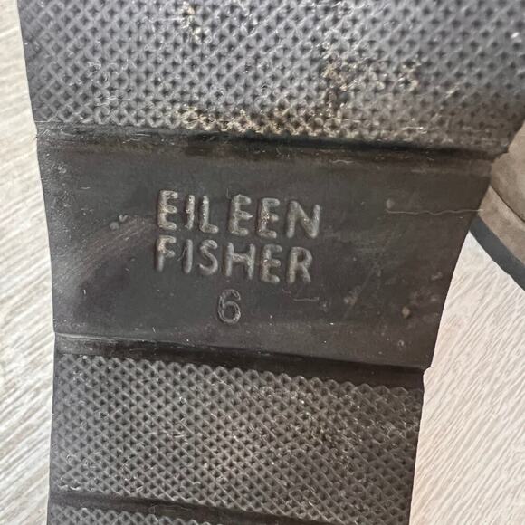 Eileen Fisher Shoes Womens Size 6 Olive Green/Gray Bovery Suede Leather Sandals - Picture 11 of 13